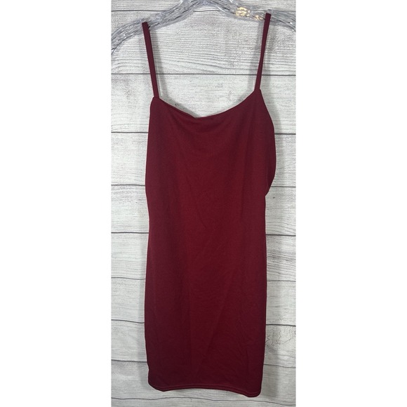 PrettyLittleThing | Dresses | Nwt Prettylittlething Womens Burgundy Bodycon Mini Dress Us 8
